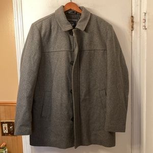 Dockers light gray lined  wool blend jacket